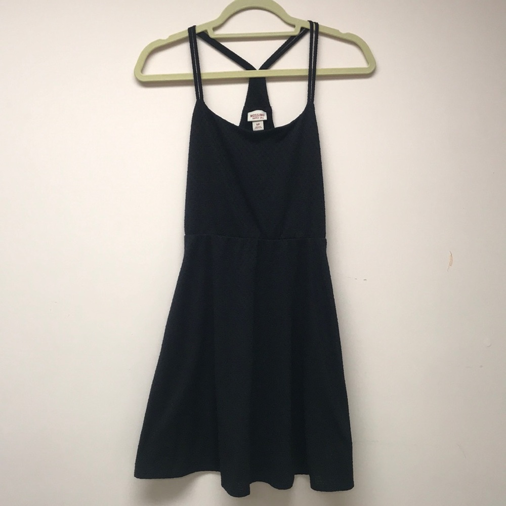 Stretchy black sundress